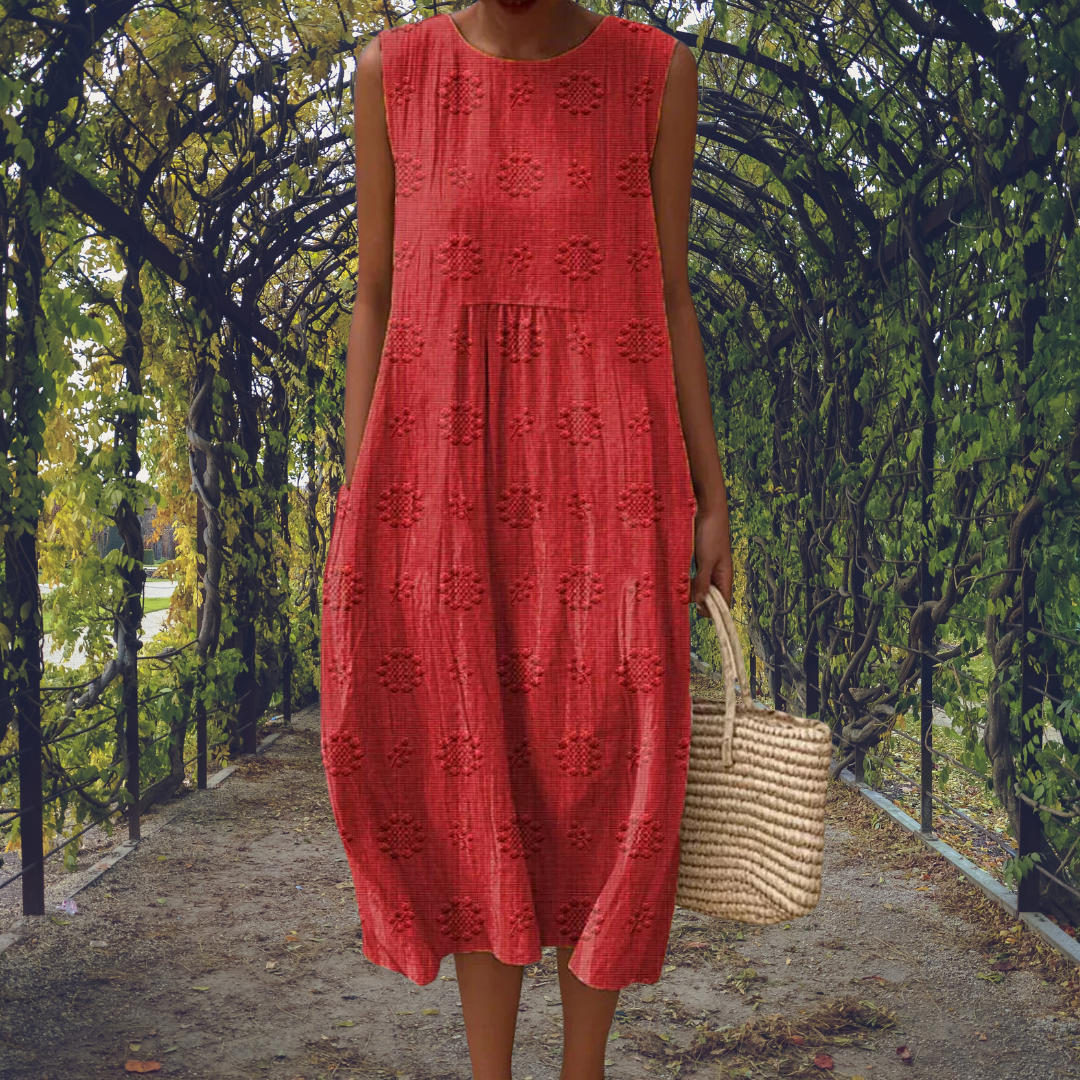 Emily & Isabella Brooks | Elegant Sleeveless Dress with Pockets