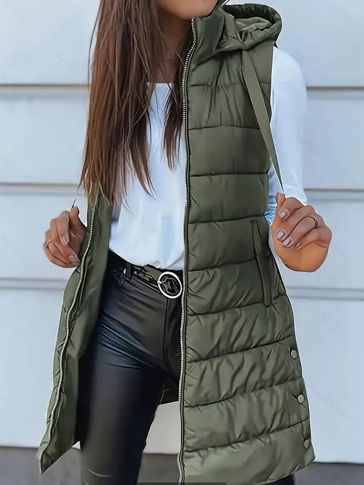 Emily & Isabella Brooks | Women's Long Sleeveless Jacket