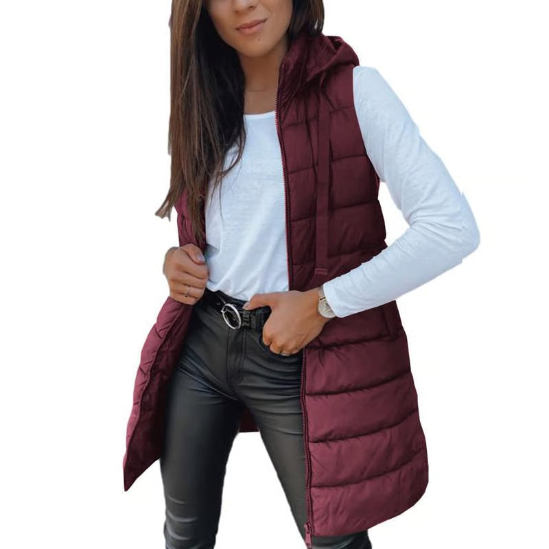 Emily & Isabella Brooks | Women's Long Sleeveless Jacket