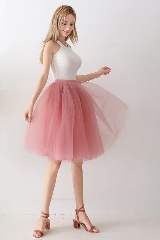 Emily & Isabella Brooks | High Waist Tulle Puff Mini Skirt