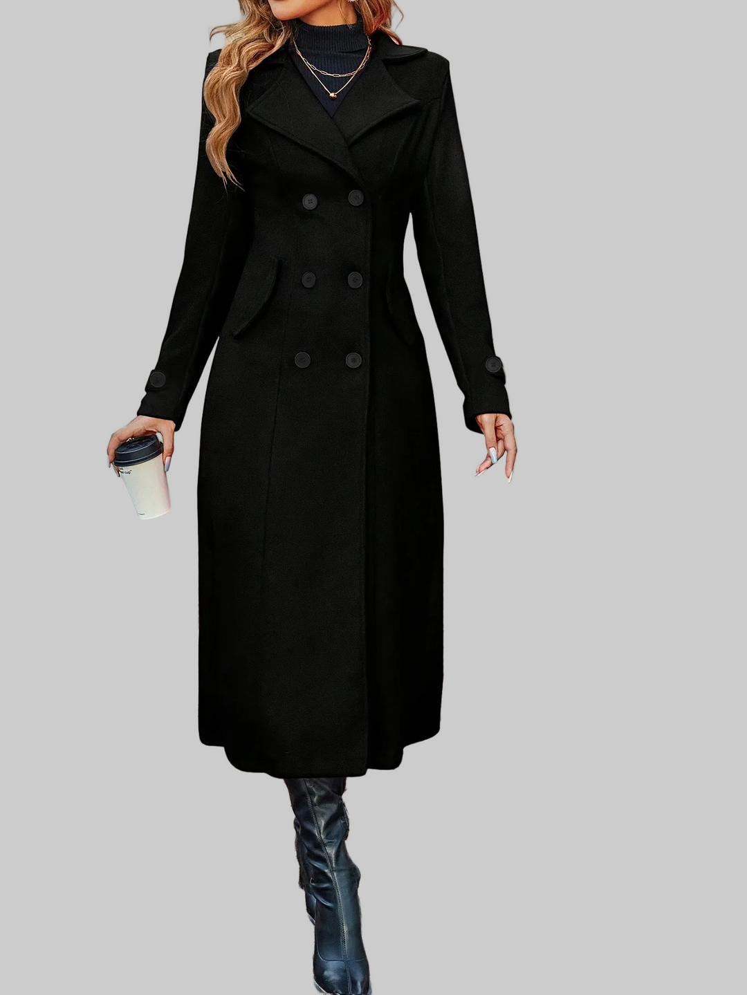 Emily & Isabella Brooks | Double-Breasted Wool Coat