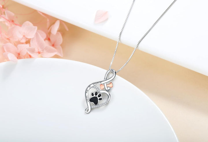 Emily & Isabella Brooks | Necklace with Heart, Bone & Infinity Pendant