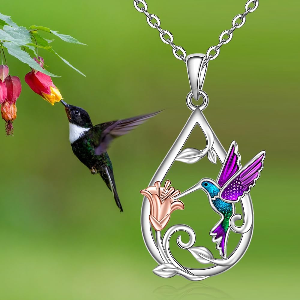 Emily & Isabella Brooks | Hummingbird Necklace with Earrings