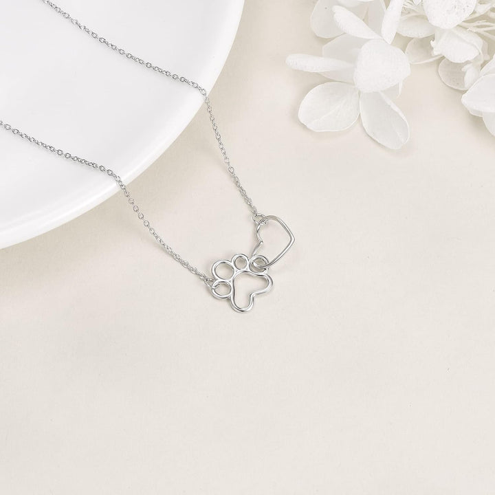 Emily & Isabella Brooks | Sterling Silver Necklace with Heart Crystal Pendant