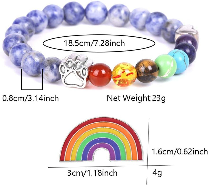 Emily & Isabella Brooks | Chakra Bead Bracelet for Pet Loss