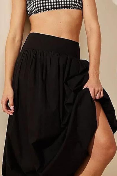 Emily & Isabella Brooks | Pocket Smocked Elastic Waist Lantern Skirt