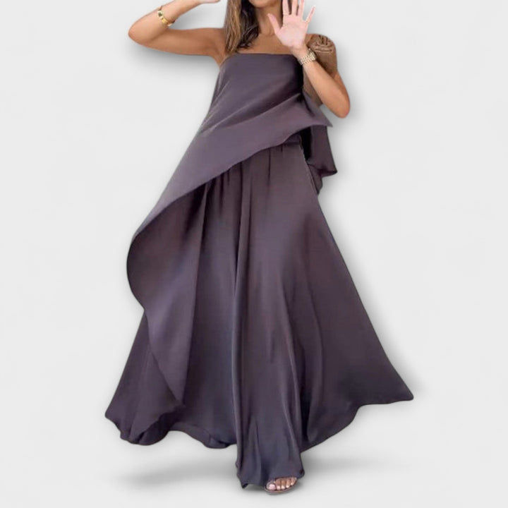 Emily & Isabella Brooks | Sleeveless Bandeau Top and Skirt