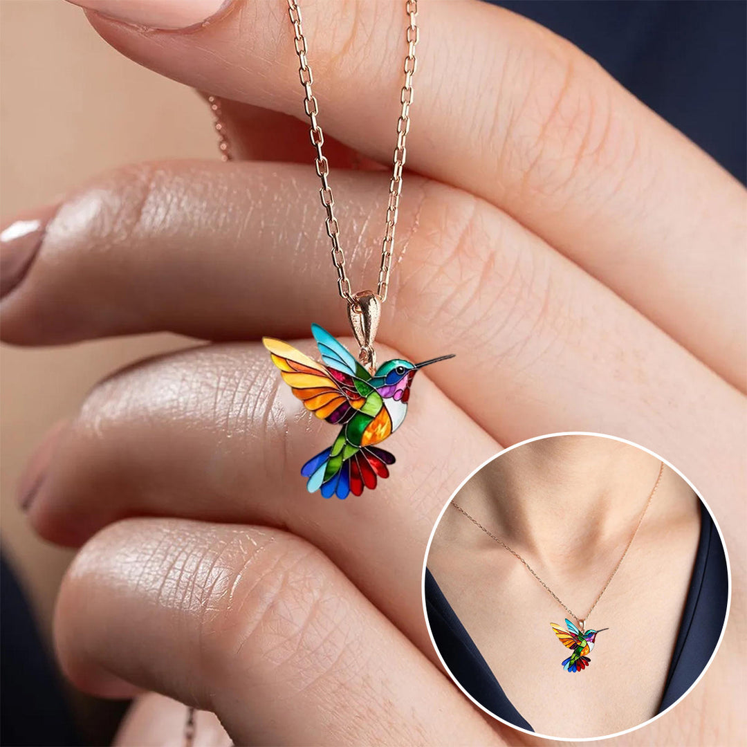Emily & Isabella Brooks | Hummingbird Necklace and Earrings Set