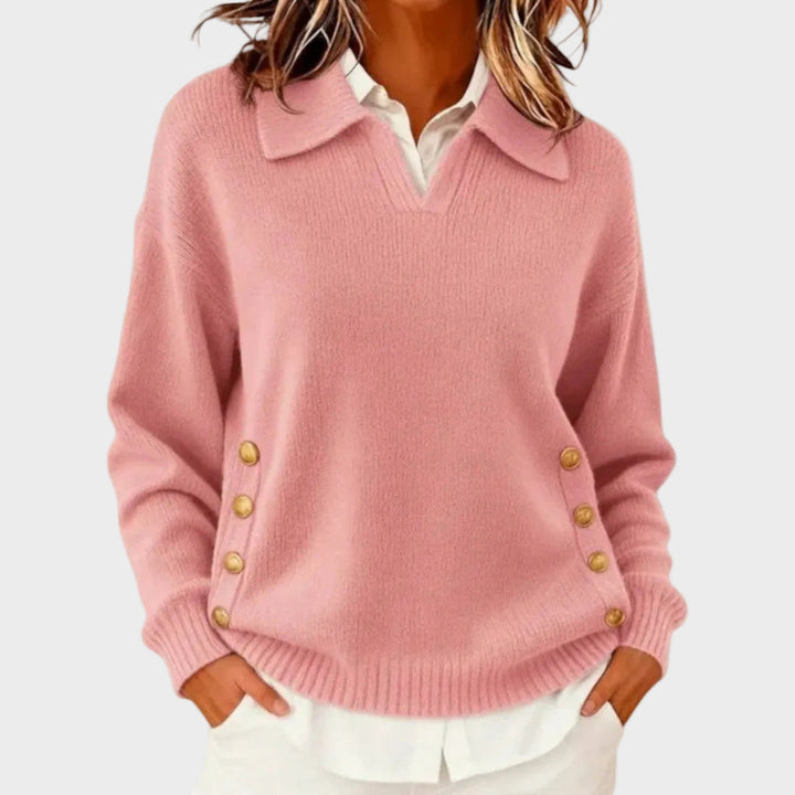 Emily & Isabella Brooks | Button Detail Sweater