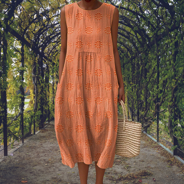 Emily & Isabella Brooks | Elegant Sleeveless Dress with Pockets