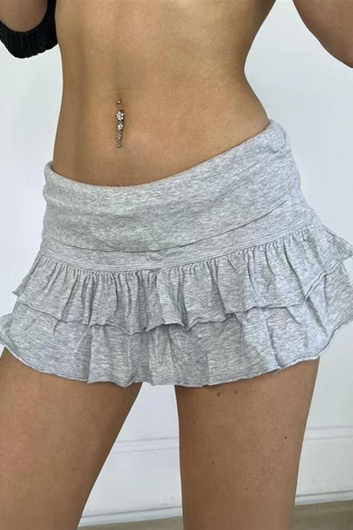 Emily & Isabella Brooks | Casual Solid Pleated Skirt