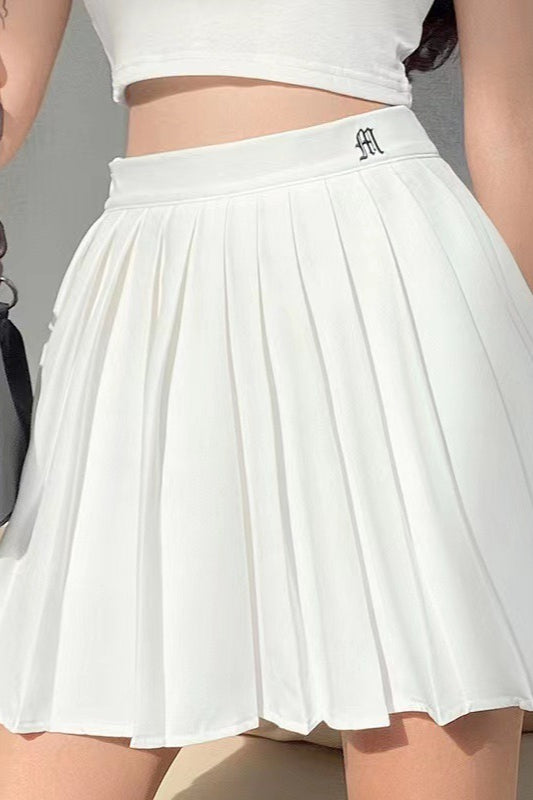 Emily & Isabella Brooks | Pleated High Waist Pocket Sports Skirt