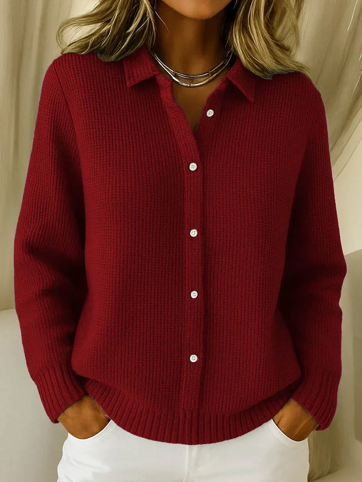 Emily & Isabella Brooks | Textured Knit Button Cardigan