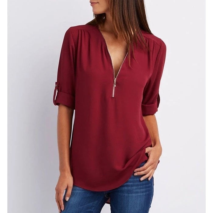 Emily & Isabella Brooks | Zipper Blouse