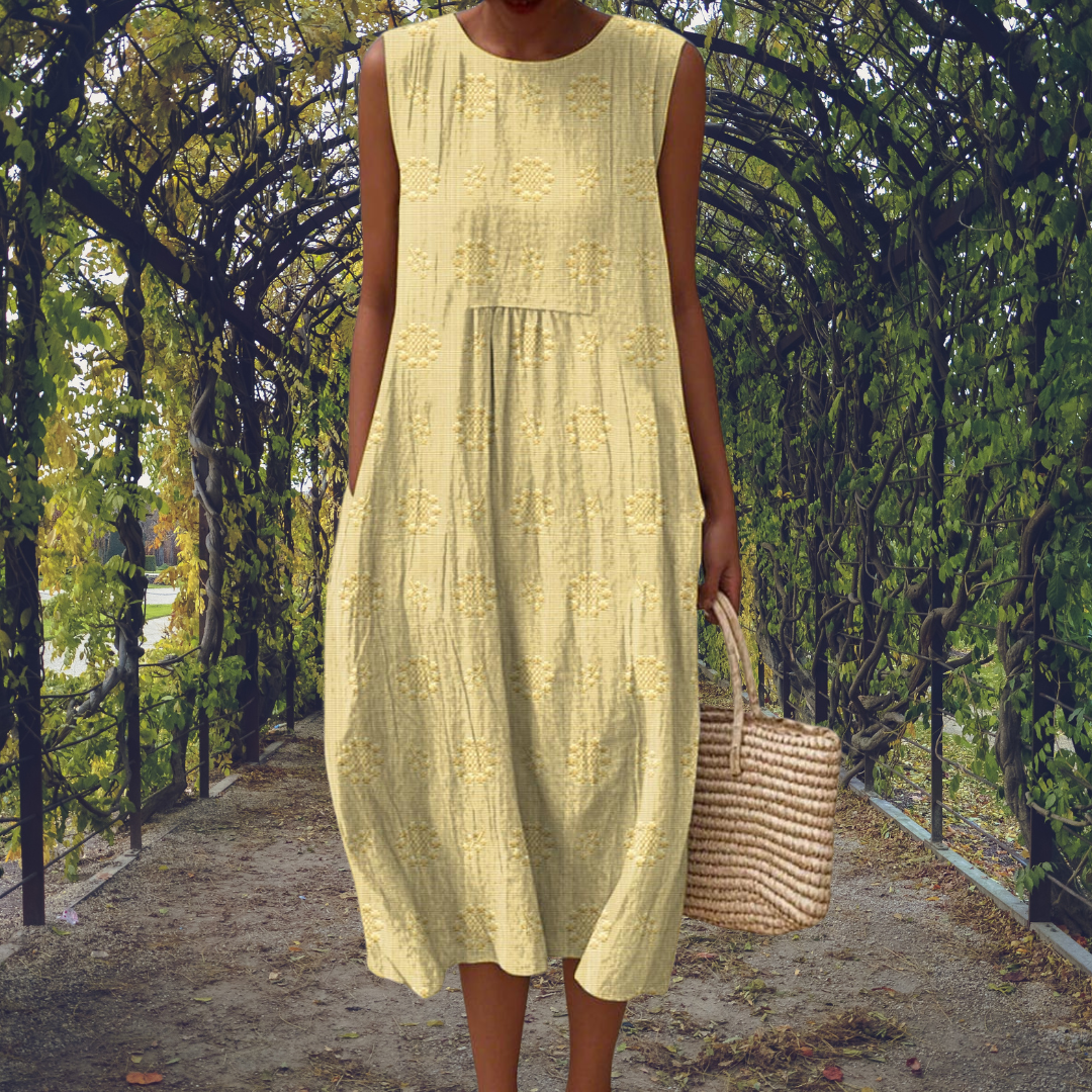 Emily & Isabella Brooks | Elegant Sleeveless Dress with Pockets