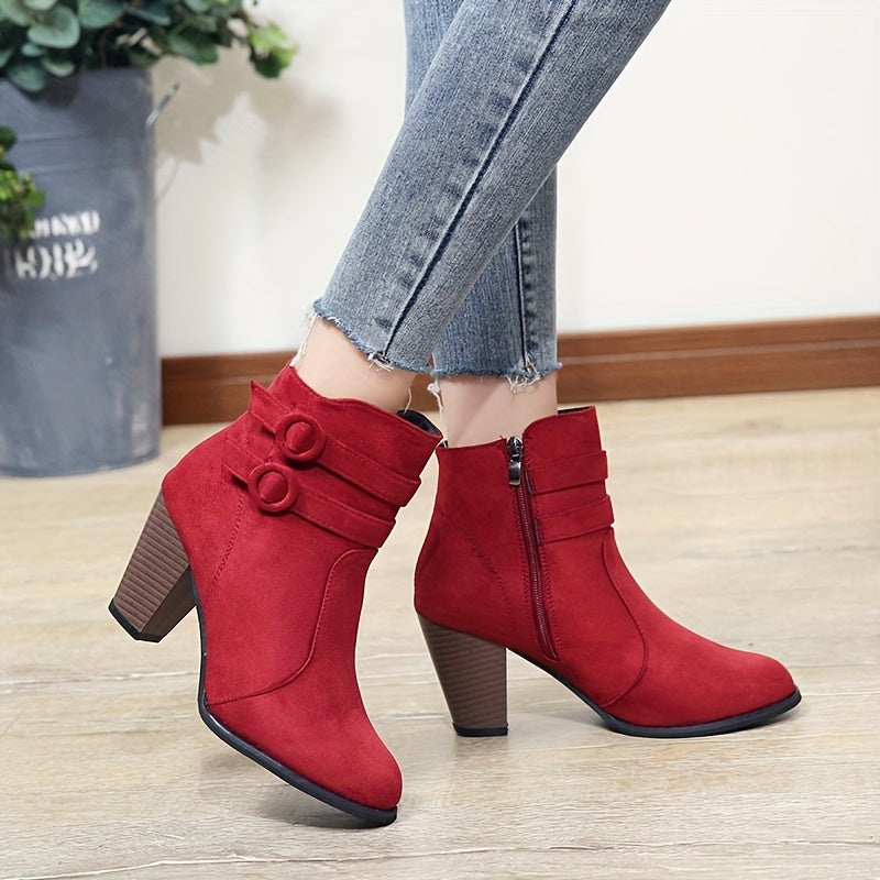 Emily & Isabella Brooks | Block Heel Ankle Boots