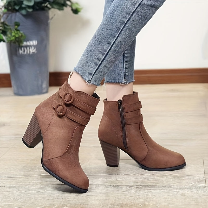 Emily & Isabella Brooks | Block Heel Ankle Boots