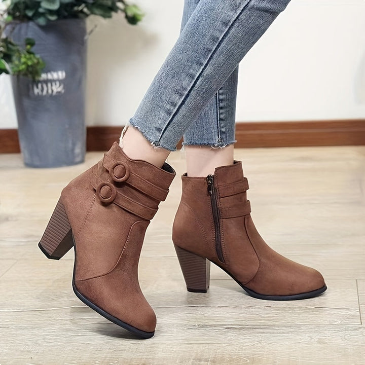 Emily & Isabella Brooks | Block Heel Ankle Boots