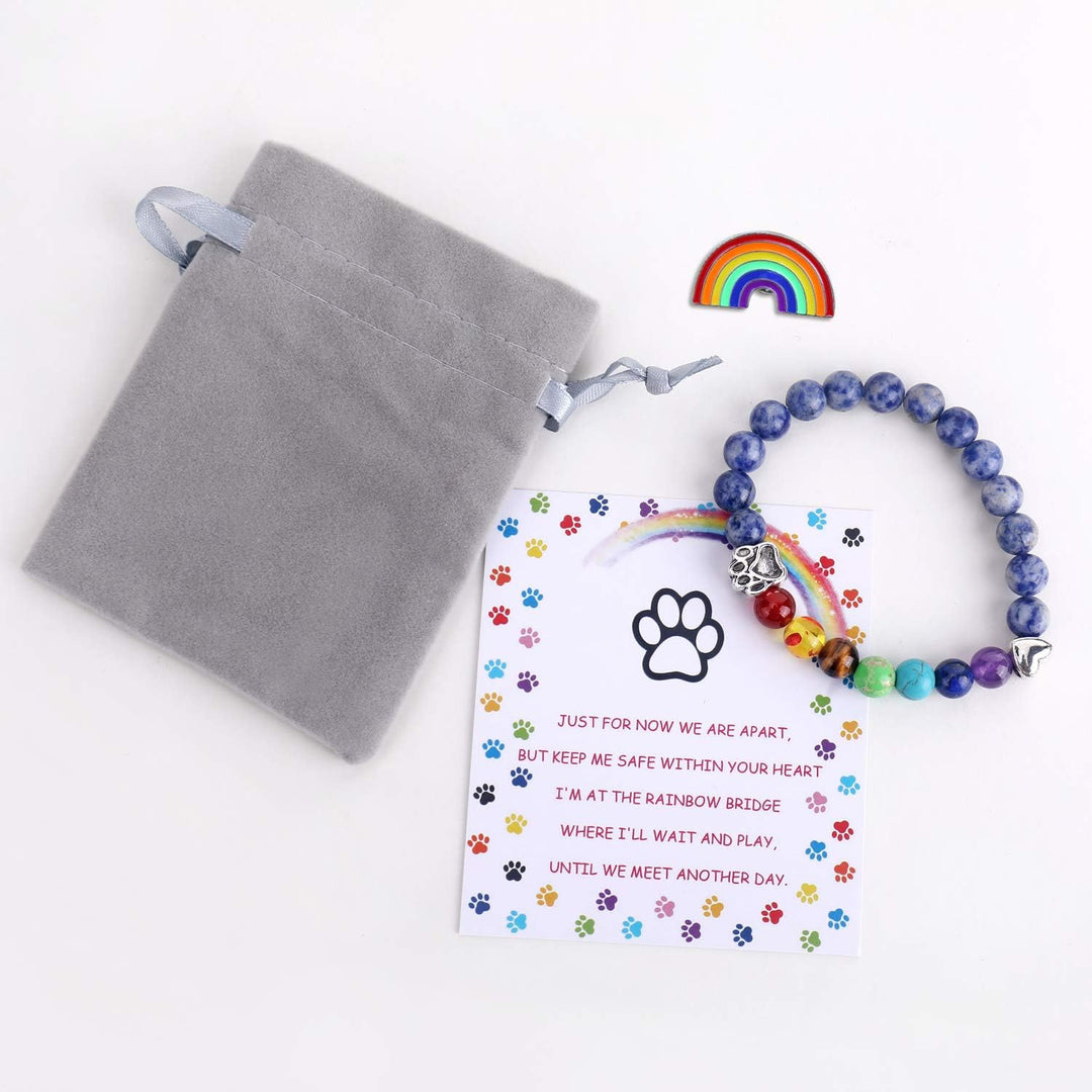 Emily & Isabella Brooks | Chakra Bead Bracelet for Pet Loss