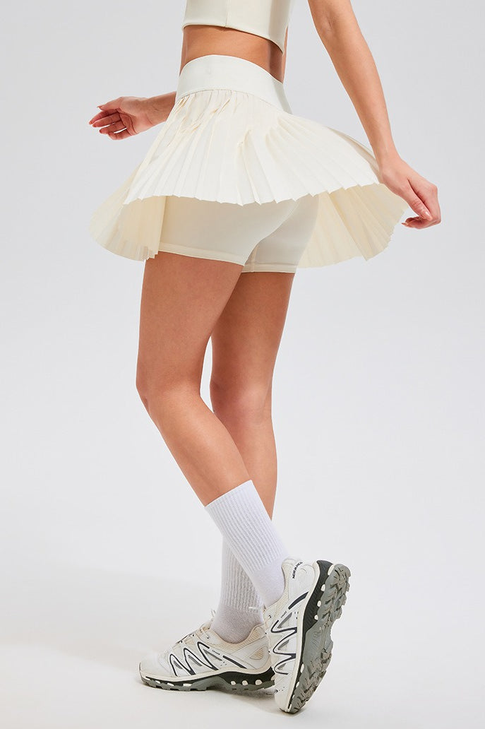 Emily & Isabella Brooks | High Waist Pleated Quick Dry Mini Skort