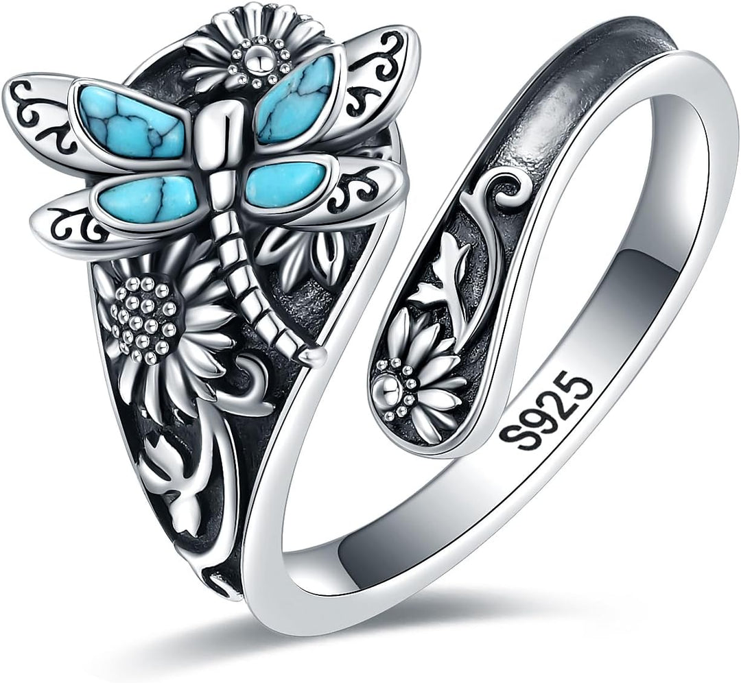 Emily & Isabella Brooks | Sterling Silver Turquoise Spoon Ring