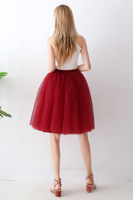Emily & Isabella Brooks | High Waist Tulle Puff Mini Skirt