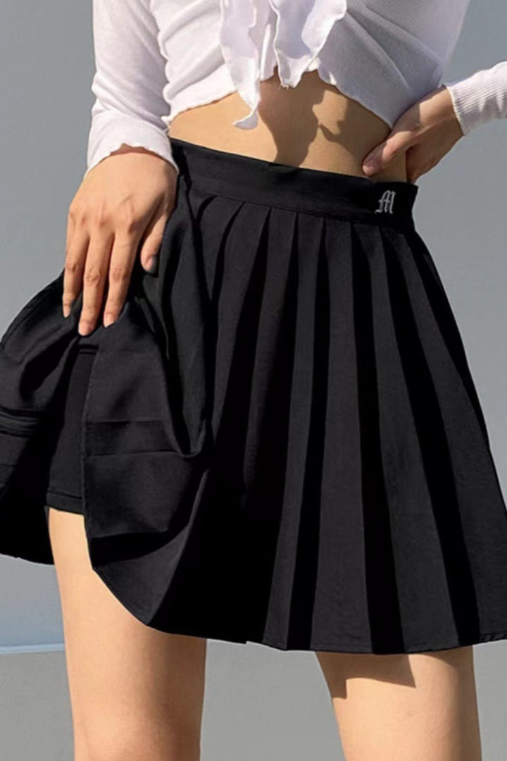 Emily & Isabella Brooks | Pleated High Waist Pocket Sports Skirt