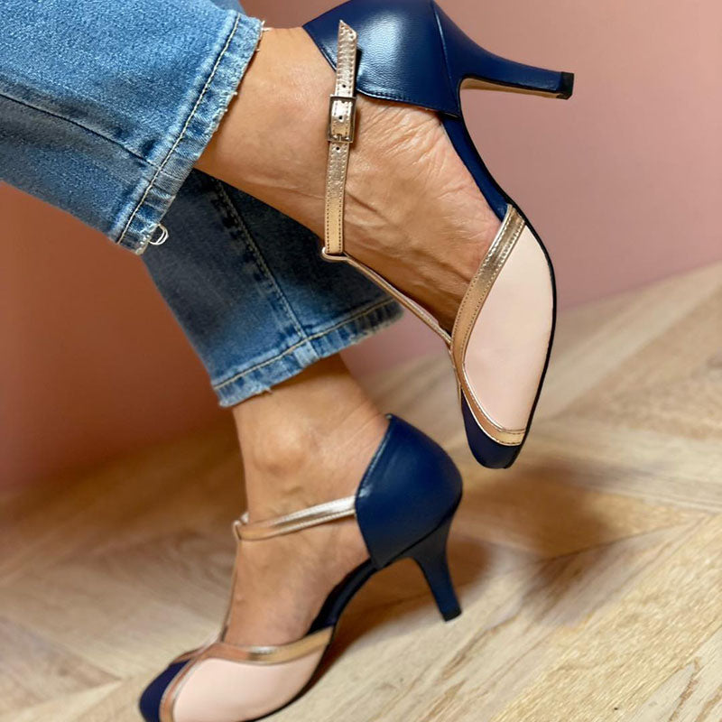 Emily & Isabella Brooks | Colorful T-strap Pumps, Round Toe