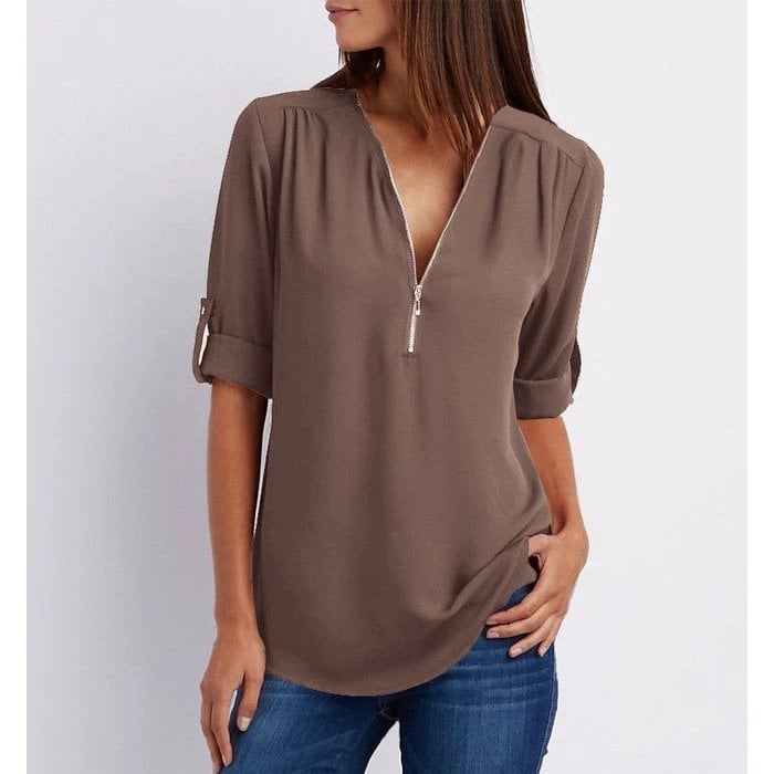 Emily & Isabella Brooks | Zipper Blouse