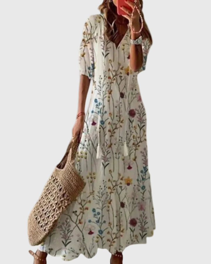 Emily & Isabella Brooks | Boho Vintage Summer Maxi Dress