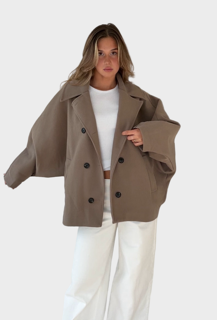 Emily & Isabella Brooks | Wide-leg jacket in cinnamon