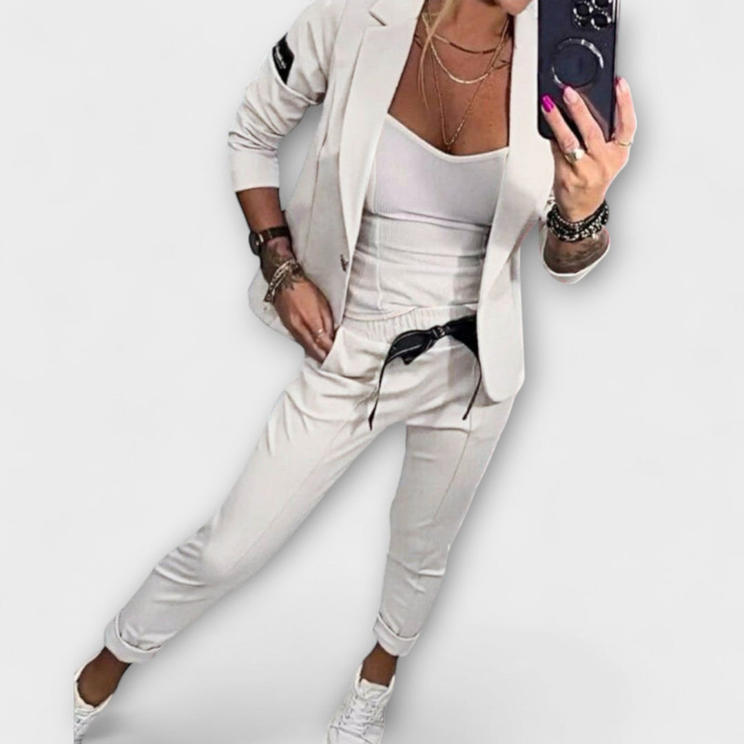 Emily & Isabella Brooks | Coordinated Set of Top, Jacket, and Pants