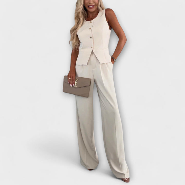 Emily & Isabella Brooks | Sleeveless Top and Pants Ensemble