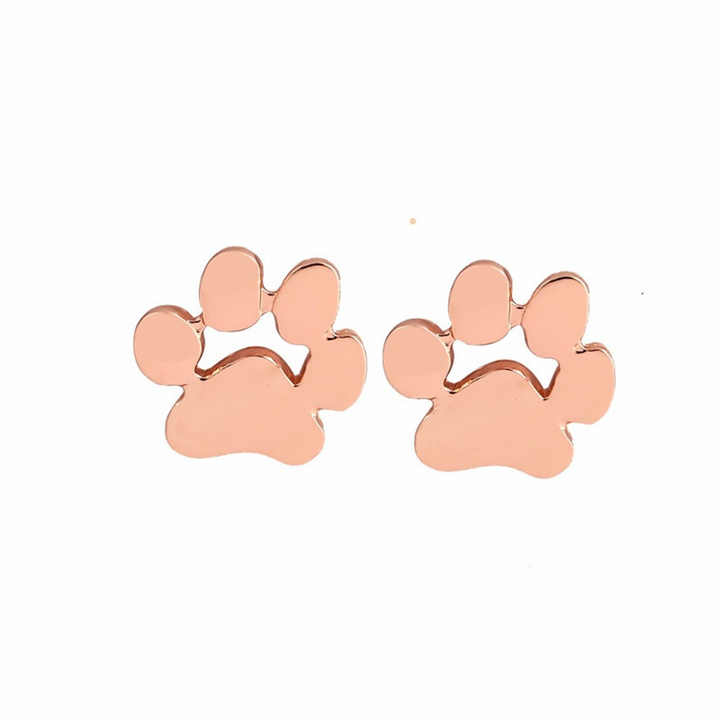 Emily & Isabella Brooks | Hypoallergenic Paw Earrings in Stainless Steel