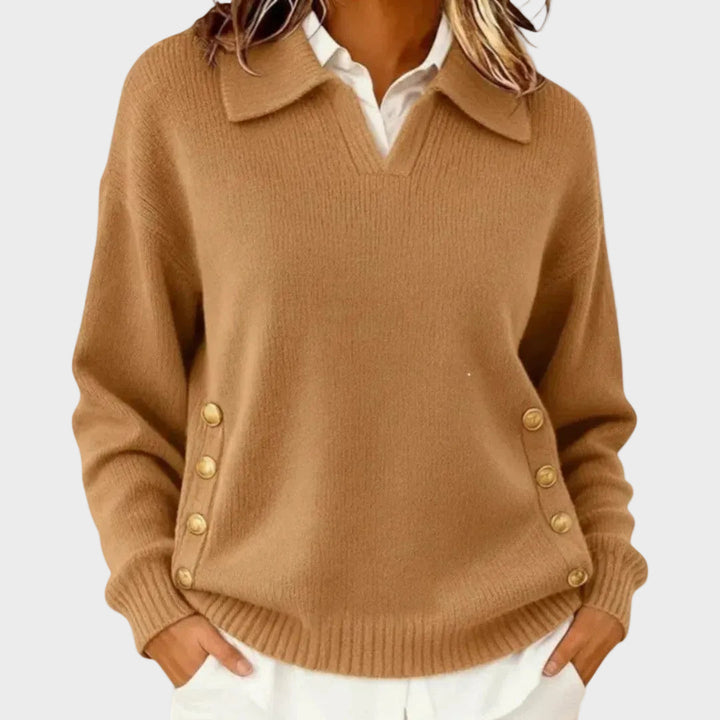 Emily & Isabella Brooks | Button Detail Sweater