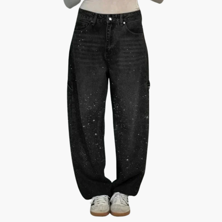 Emily & Isabella Brooks | High-Waist Glitter Jeans
