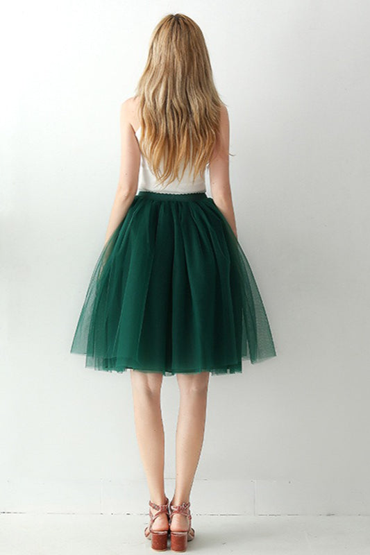 Emily & Isabella Brooks | High Waist Tulle Puff Mini Skirt
