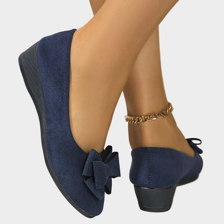 Emily & Isabella Brooks | Breathable Non-Slip Loafers in Bow Tie Design