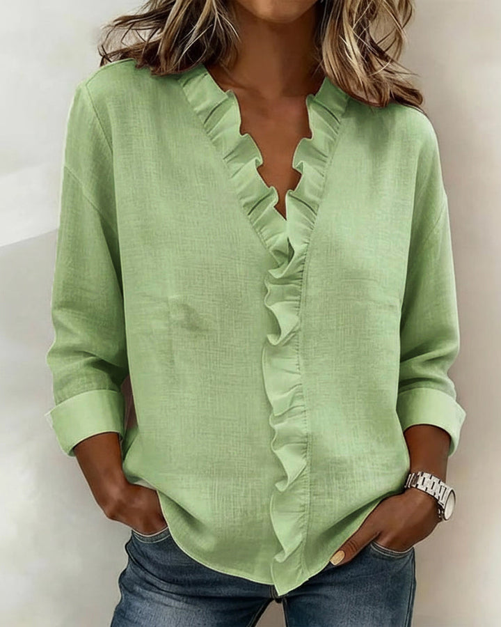 Emily & Isabella Brooks | Classic Ruffled Blouse
