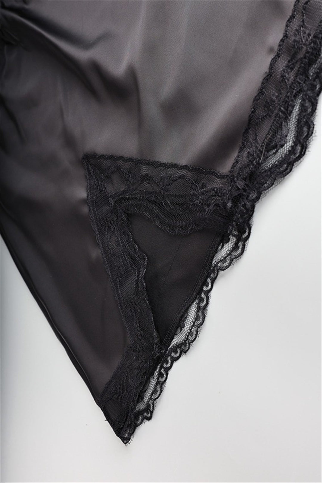 Emily & Isabella Brooks | High Waist Lace Panel Slit Mini Skirt