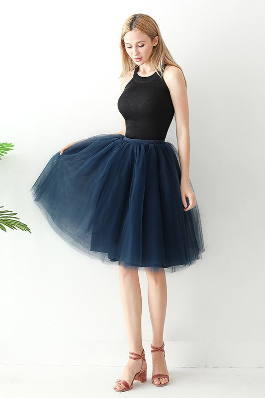Emily & Isabella Brooks | High Waist Tulle Puff Mini Skirt