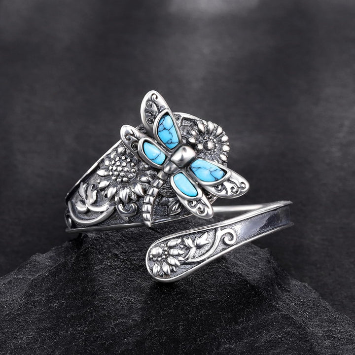 Emily & Isabella Brooks | Sterling Silver Turquoise Spoon Ring