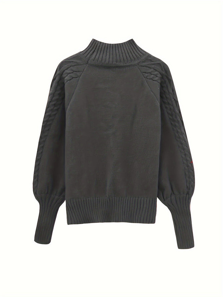 Emily & Isabella Brooks | Casual Long Sleeve Knitted Sweater