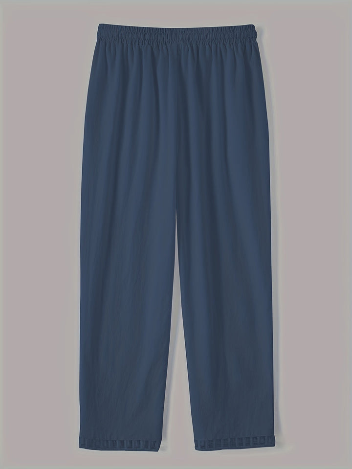 Emily & Isabella Brooks | Relaxed Contrast Trim Cropped Pants