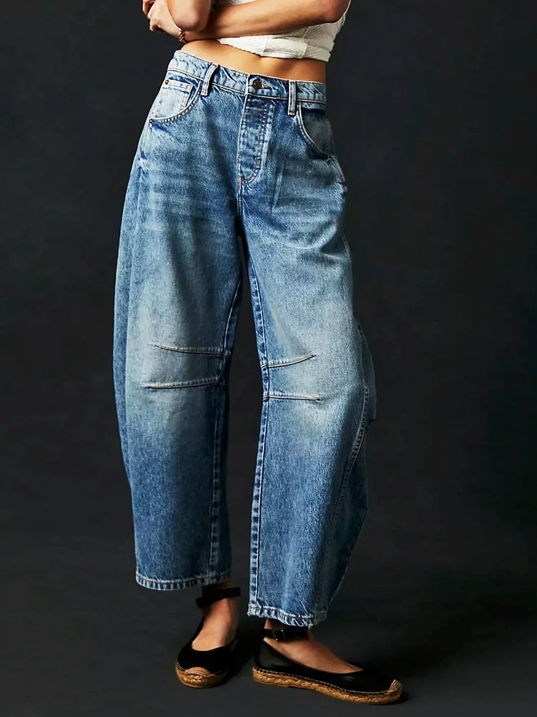 Emily & Isabella Brooks | Chic Barrel Jeans