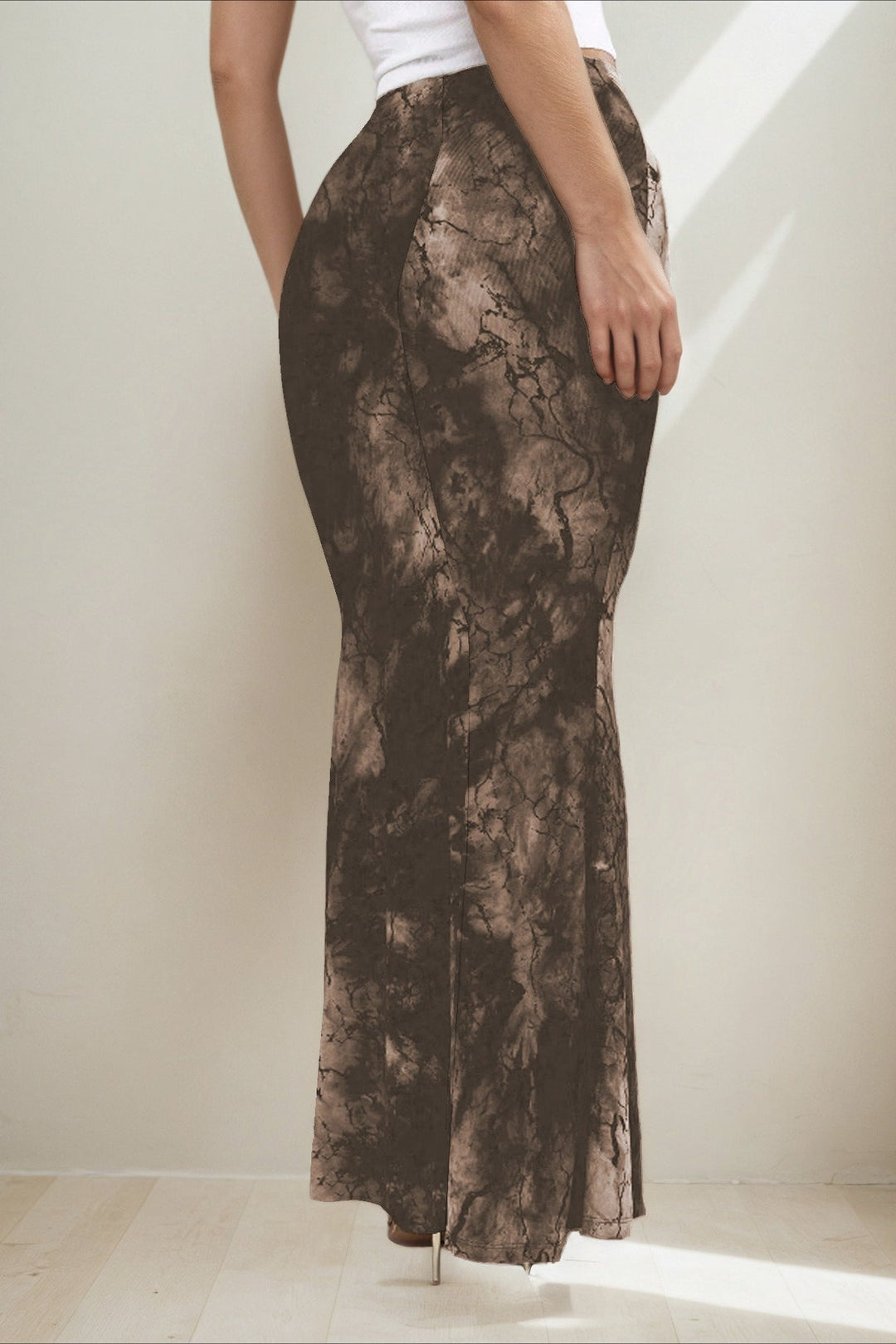 Emily & Isabella Brooks | Printed Slim Long Skirt