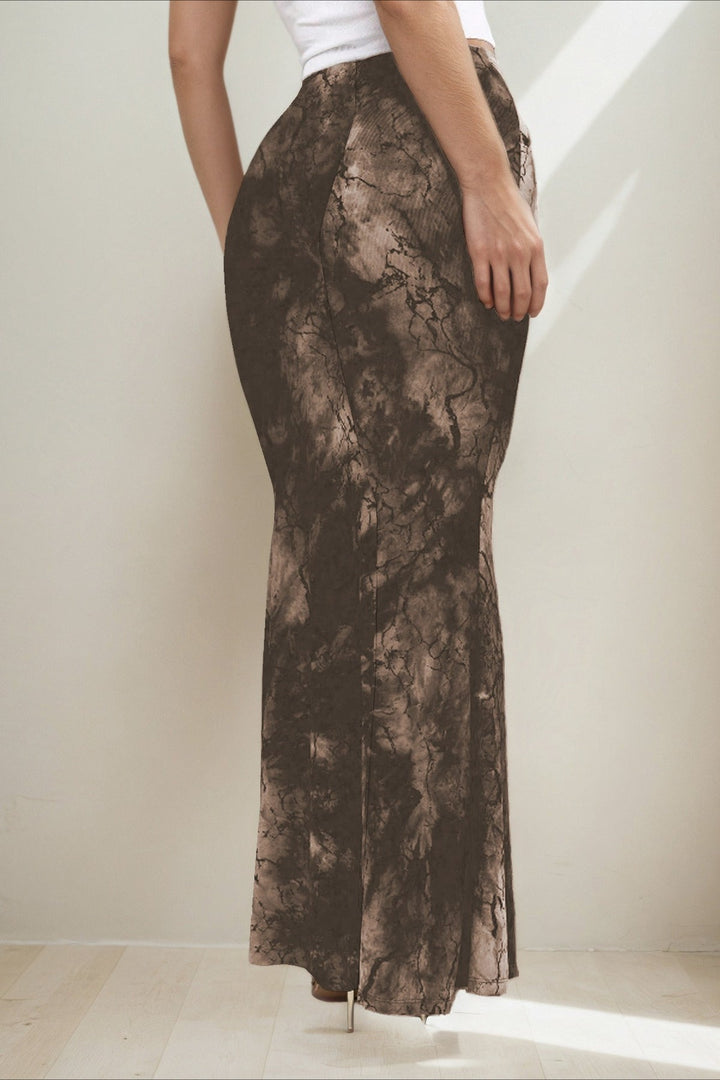 Emily & Isabella Brooks | Printed Slim Long Skirt