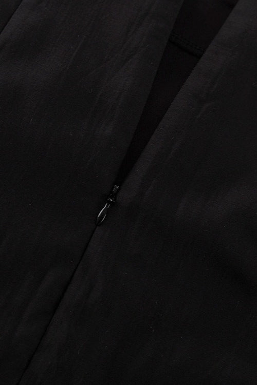 Emily & Isabella Brooks | Double Layer Sheer Black Bodycon Skirt