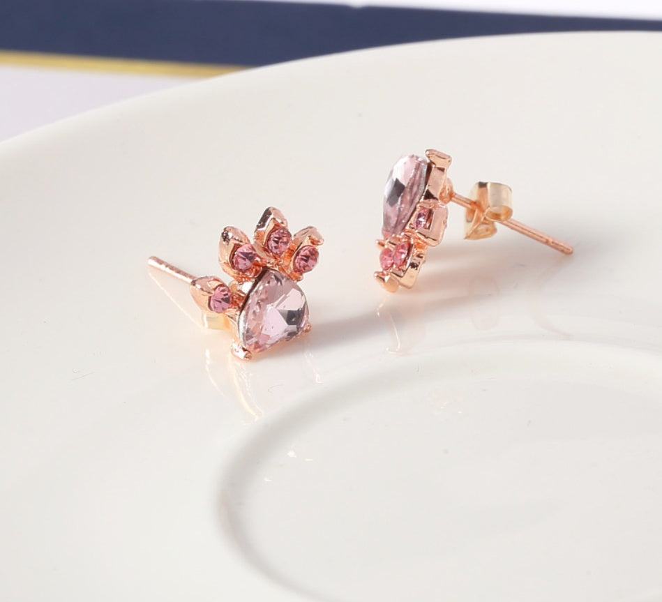 Emily & Isabella Brooks | Rose Gold Jewelry Set – 4 Pieces with Zirconia Heart (Ring, Necklace, Earrings, Bracelet)