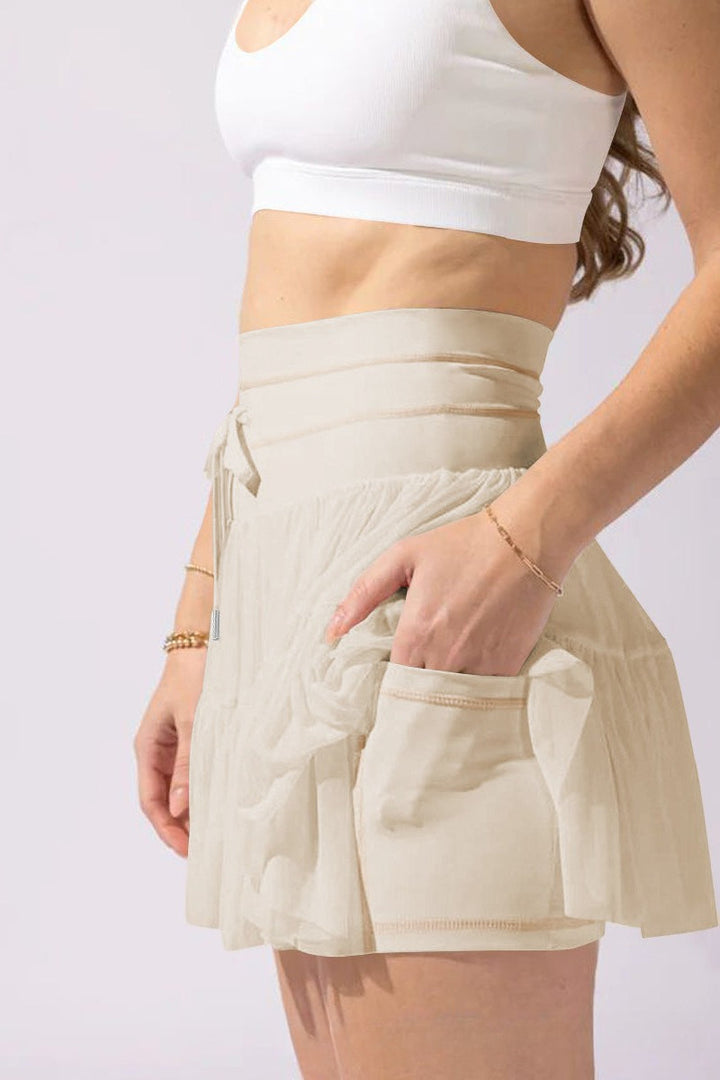 Emily & Isabella Brooks | Pleated High Waist Short Skirt